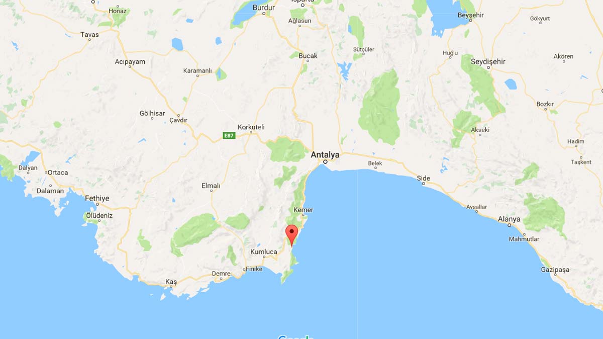 olympos antik kenti haritası ile ilgili görsel sonucu