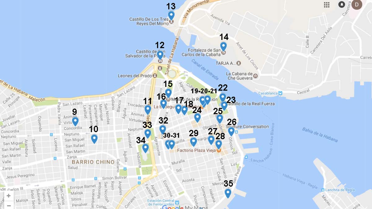 Malecon Map